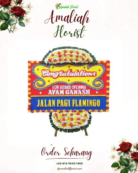 Sewa Papan Bunga Masjid Shirataal Mustaqiem Tangerang